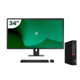 Pack Lenovo M720q Tiny i5 9500T 16GB SSD 512GB + LCD 34" + Tecl y Ratón + WiFi | Inalámbrico