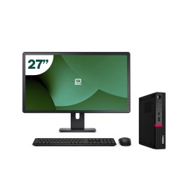 Pack Lenovo M720q Tiny i5 8500T 16GB SSD 256GB + LCD 27" + Tecl y Ratón + WiFi | Inalámbrico