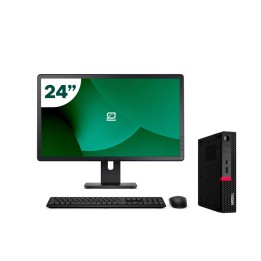 Pack Lenovo M720q Tiny i5 8500T 8GB SSD 512GB + LCD 24" + Tecl y Ratón + WiFi | Inalámbrico