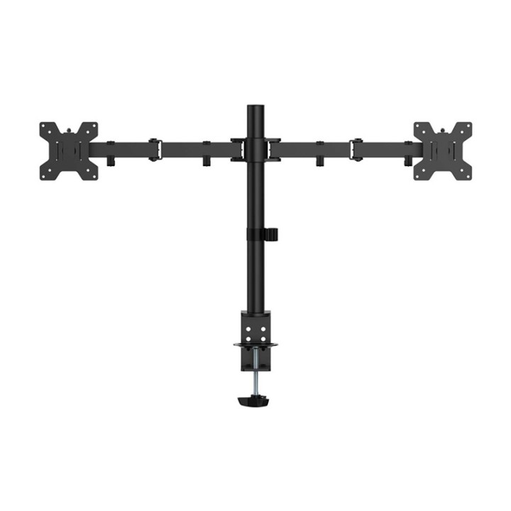AISENS DT32TSR-279 Soporte de Mesa para 2 Monitores Eco Giratorio Inclinable 10Kg/Brazo | 17"-32" | Nuevo