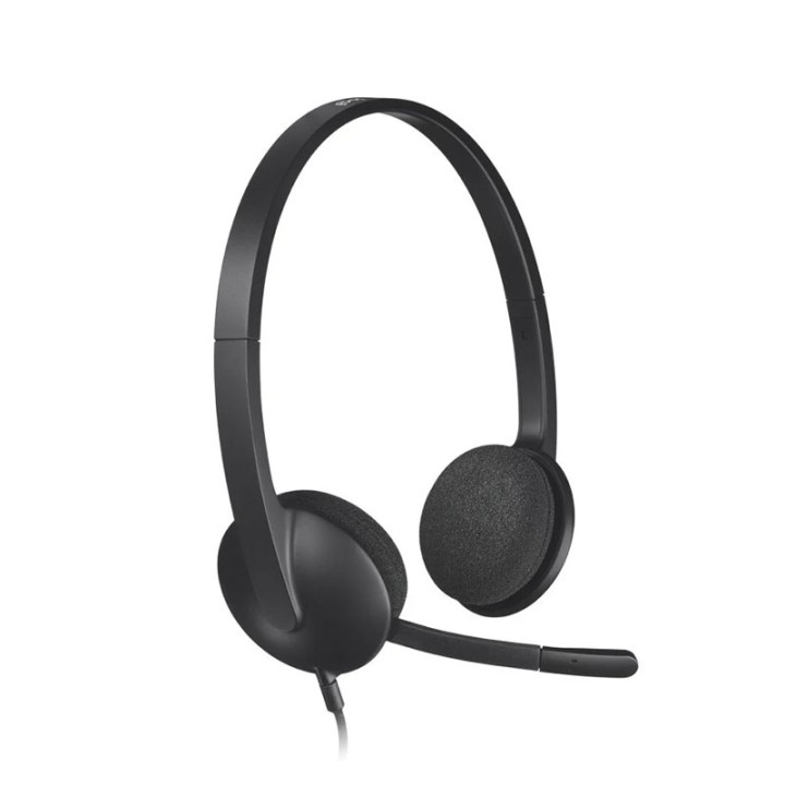 Auriculares Logitech H340 con Micrófono | Negro