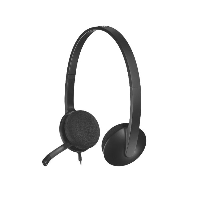 Auriculares Logitech H340 con Micrófono | Negro