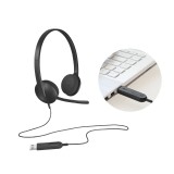 Auriculares Logitech H340 con Micrófono | Negro