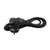 Cable de Alimentación Schuko Tipo F C13 Cable para Torre Negro | Nuevo
