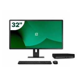 Pack HP 800 G6 Mini i5 10500T 16GB SSD 512GB + LCD 32" + Tecl y Ratón + WiFi | Inalámbrico