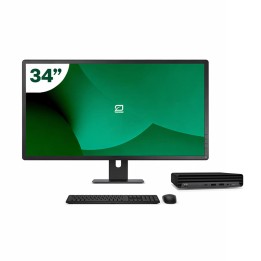 Pack HP 800 G6 Mini i5 10500T 16GB SSD 512GB + LCD 34" + Tecl y Ratón + WiFi | Inalámbrico