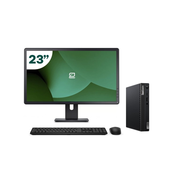Pack Lenovo M80q Tiny i7 10700 8GB SSD 256GB + LCD 23" + Tecl y Ratón + WiFi | Inalámbrico