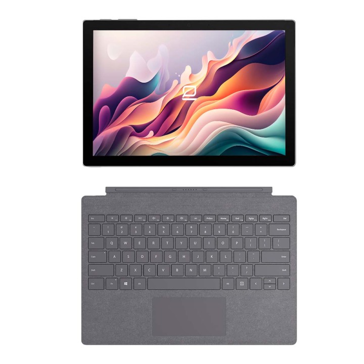 Microsoft Surface Pro 7+ Plus Táctil + Teclado Gris/Gris Noche 12 3" i5 1135G7 8GB SSD 256GB 3K | Plata | Muy Bueno