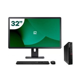 Pack Lenovo P340 Tiny i5 10500T 8GB SSD 256GB + LCD 32" + Tecl y Ratón + WiFi | Inalámbrico