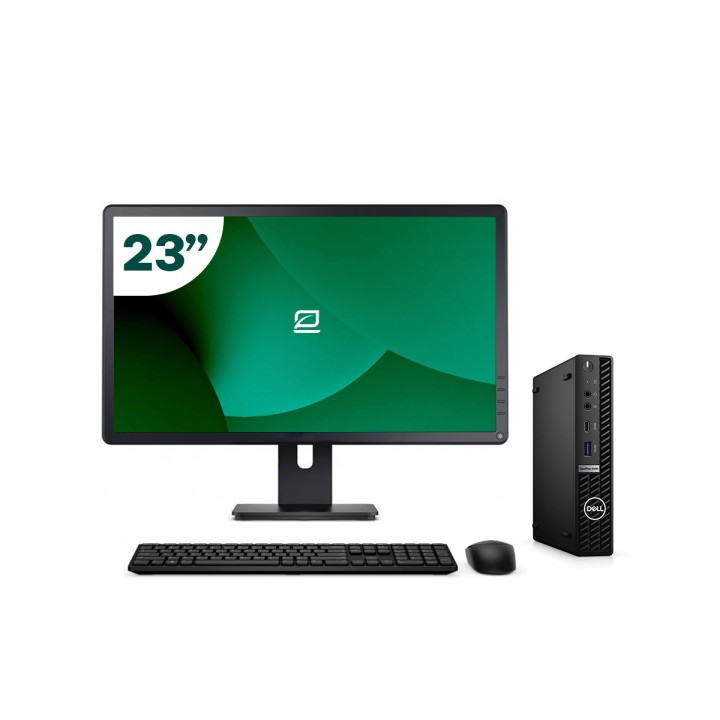 Pack Dell 5090 Micro i5 11500T 16GB SSD 512GB + LCD 23" + Tecl y Ratón + WiFi | Inalámbrico
