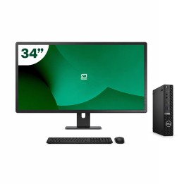 Pack Dell 5090 Micro i5 11500T 16GB SSD 512GB + LCD 34" + Tecl y Ratón + WiFi | Inalámbrico
