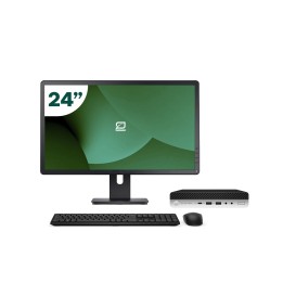 Pack HP 800 G4 Mini i5 8500T 16GB SSD 1TB + LCD 24" + Tecl y Ratón + WiFi | Inalámbrico