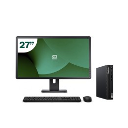 Pack Lenovo M70q Tiny i5 10500T 16GB SSD 512GB + LCD 27" + Tecl y Ratón + WiFi | Inalámbrico