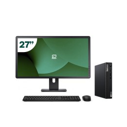 Pack Lenovo M80q Tiny i5 10500T 16GB SSD 512GB + LCD 27" + Tecl y Ratón + WiFi | Inalámbrico