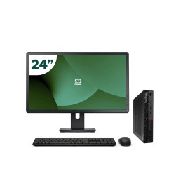 Pack Lenovo P340 Tiny i5 10500T 8GB SSD 256GB + LCD 24" + Tecl y Ratón + WiFi | Inalámbrico