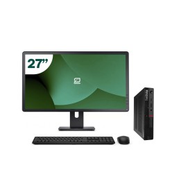 Pack Lenovo P340 Tiny i5 10500T 8GB SSD 256GB + LCD 27" + Tecl y Ratón + WiFi | Inalámbrico