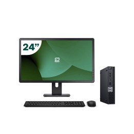 Pack Dell 5070 Micro i5 9500T 16GB SSD 256GB + LCD 24" + Tecl y Ratón + WiFi | Inalámbrico