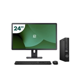 Pack Dell 5080 Micro i5 10500T 16GB SSD 256GB + LCD 24" + Tecl y Ratón + WiFi | Inalámbrico