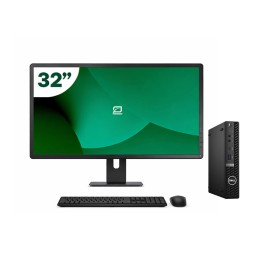 Pack Dell 5080 Micro i5 10500T 16GB SSD 512GB + LCD 32" + Tecl y Ratón + WiFi | Inalámbrico