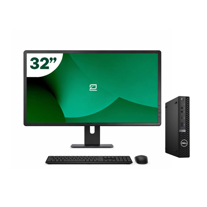 Pack Dell 5080 Micro i5 10500T 16GB SSD 512GB + LCD 32" + Tecl y Ratón + WiFi | Inalámbrico