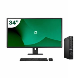 Pack Dell 5080 Micro i5 10500T 16GB SSD 512GB + LCD 34" + Tecl y Ratón + WiFi | Inalámbrico