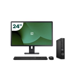 Pack Dell 5090 Micro i5 11500T 16GB SSD 256GB + LCD 24" + Tecl y Ratón + WiFi | Inalámbrico