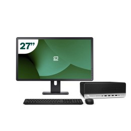 Pack HP 600 G4 SFF i5 8500 8GB SSD 256GB + LCD 27" + Tecl y Ratón + WiFi | Inalámbrico