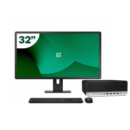 Pack HP 600 G4 SFF i5 8500 8GB SSD 256GB + LCD 32" + Tecl y Ratón + WiFi | Inalámbrico