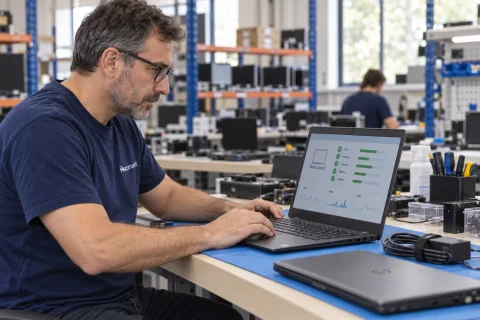 Pruebas de diagnóstico de los componentes del equipo